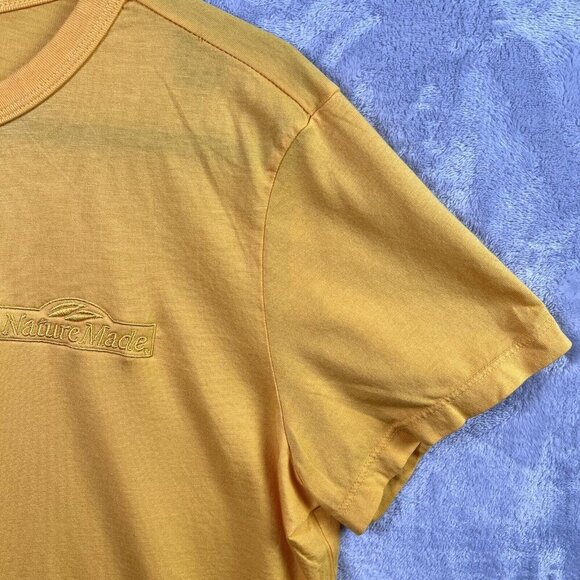 Marine Layer Yellow T-Shirt Nature Valley Women's Medium Short Sleeve Stretch - Picture 3 of 13